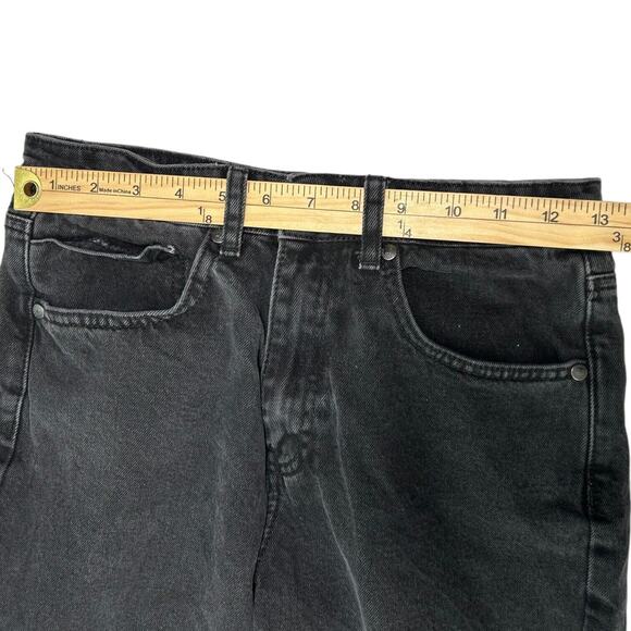 The Ragged Priest Faded Black Grey High Denim Jeans Sz 26 Ripped Distressed - Picture 10 of 12
